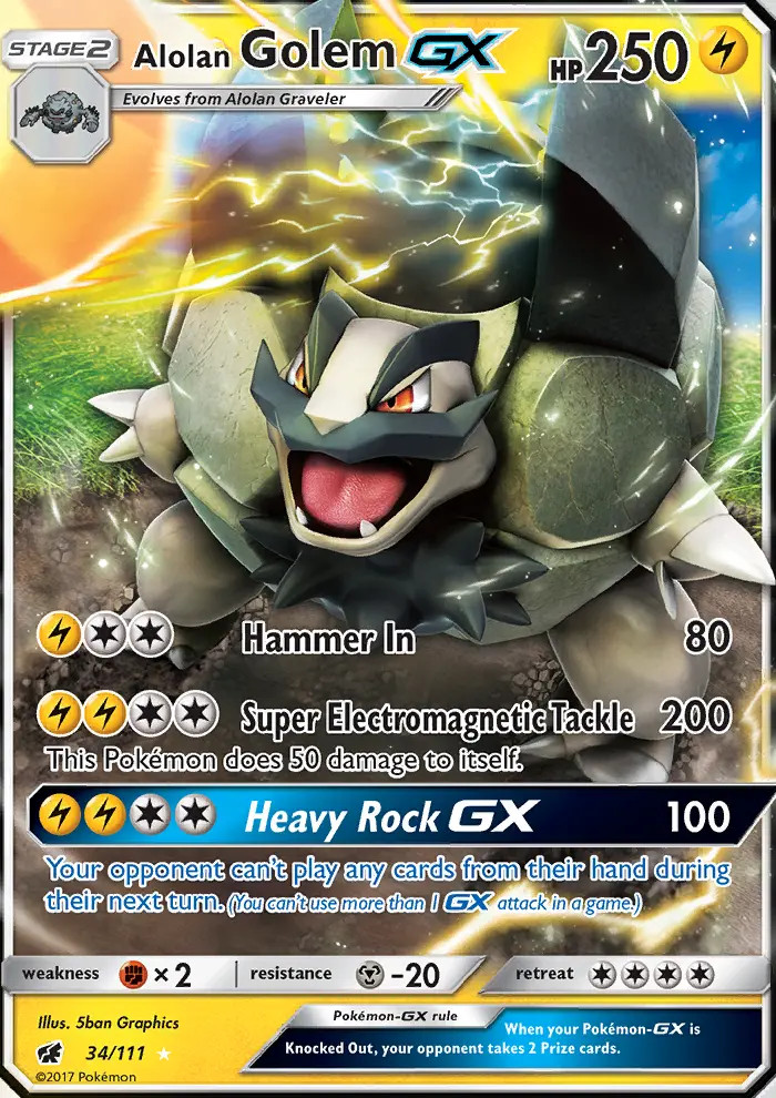 Alolan Golem GX #34
