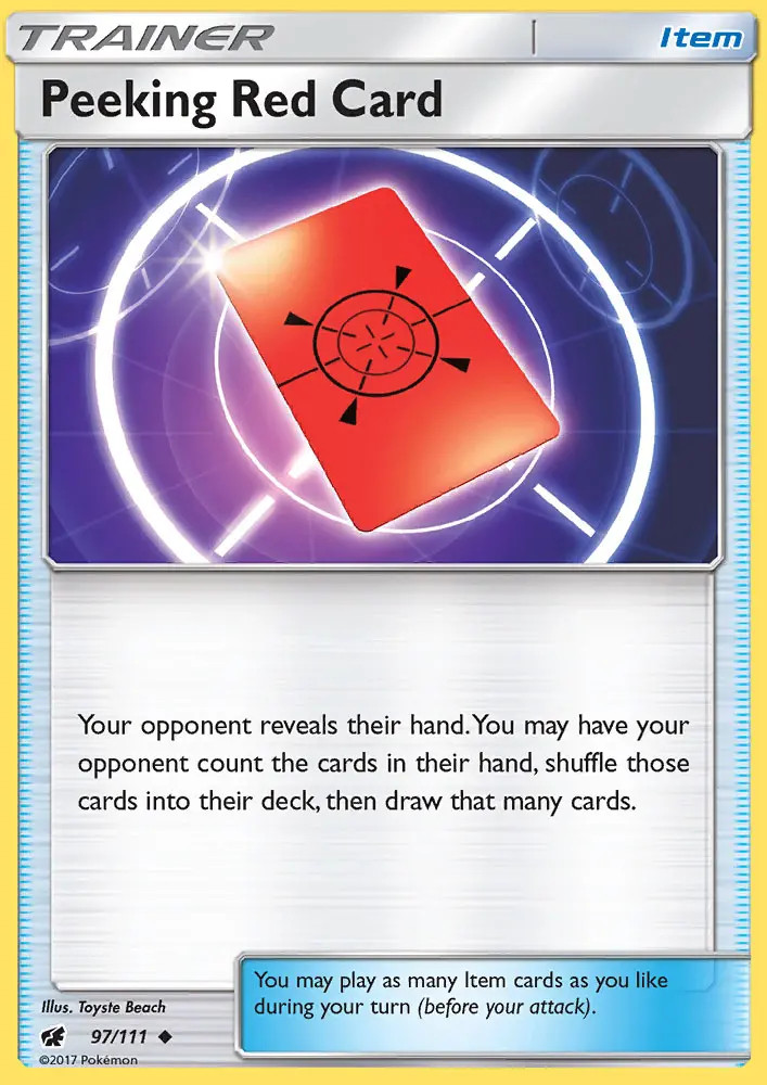Peeking Red Card #97