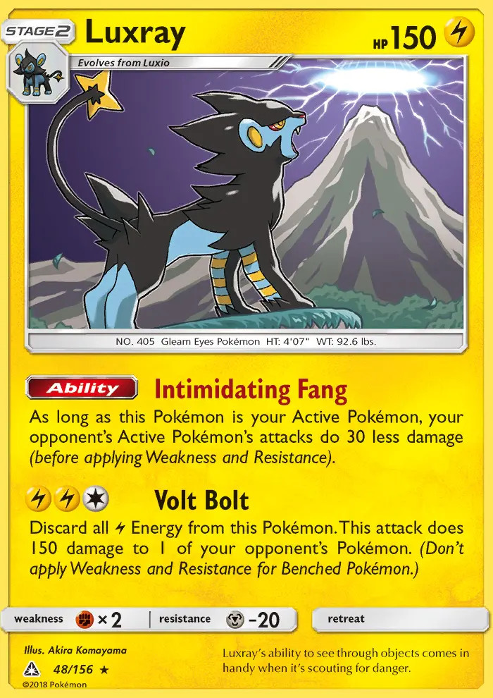 Luxray #48 — Ultra Prism (Reverse Holo)