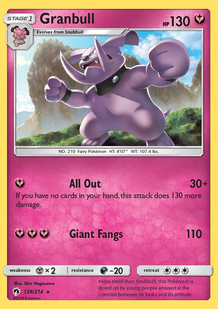 Granbull #138 — Lost Thunder (Reverse Holo)