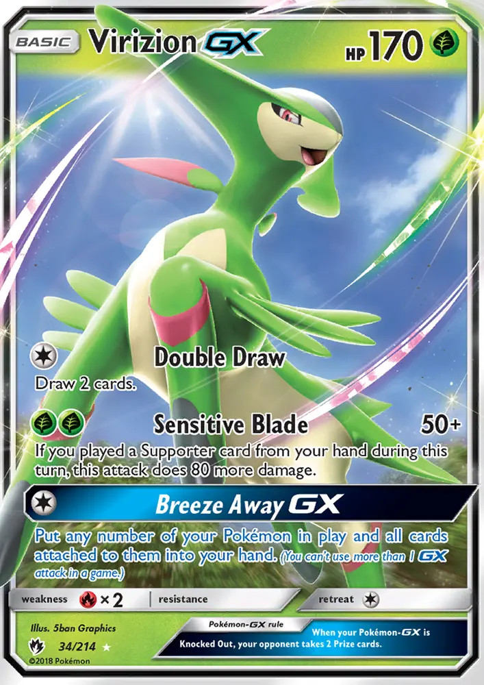 Virizion GX #34