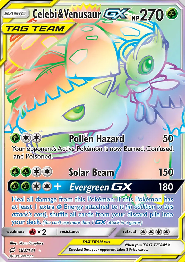 Celebi & Venusaur GX #182