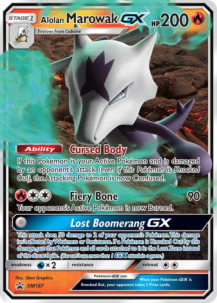 Alolan Marowak GX #187
