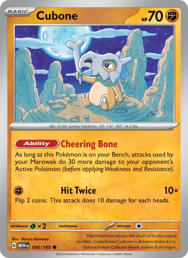 Cubone #104