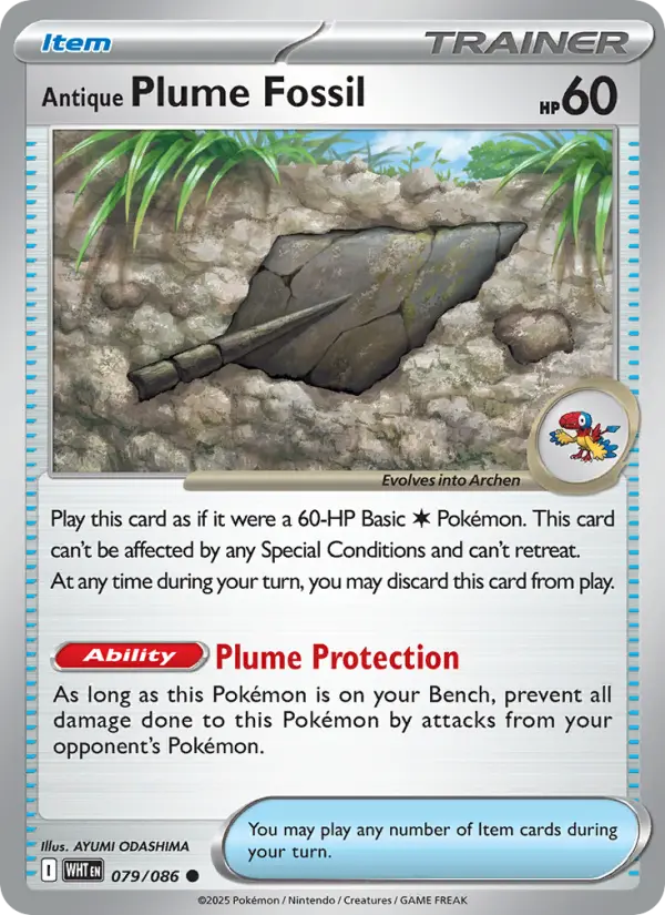Antique Plume Fossil #079