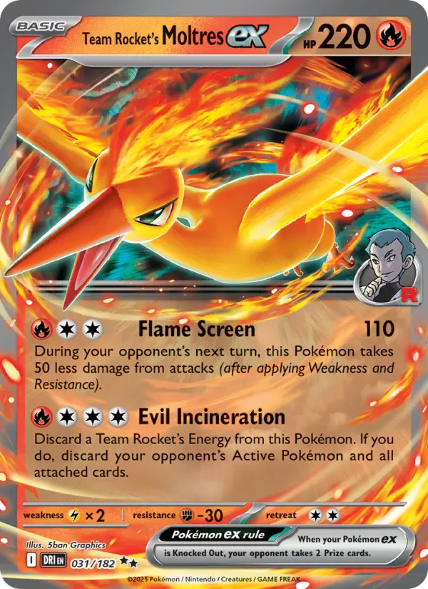 Team Rocket's Moltres ex #031
