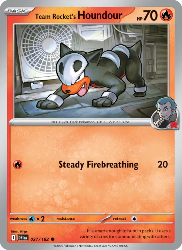 Team Rocket's Houndour #037