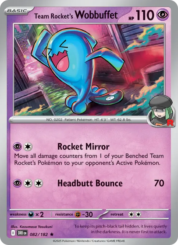 Team Rocket's Wobbuffet #082