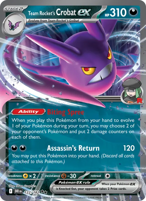 Team Rocket's Crobat ex #122