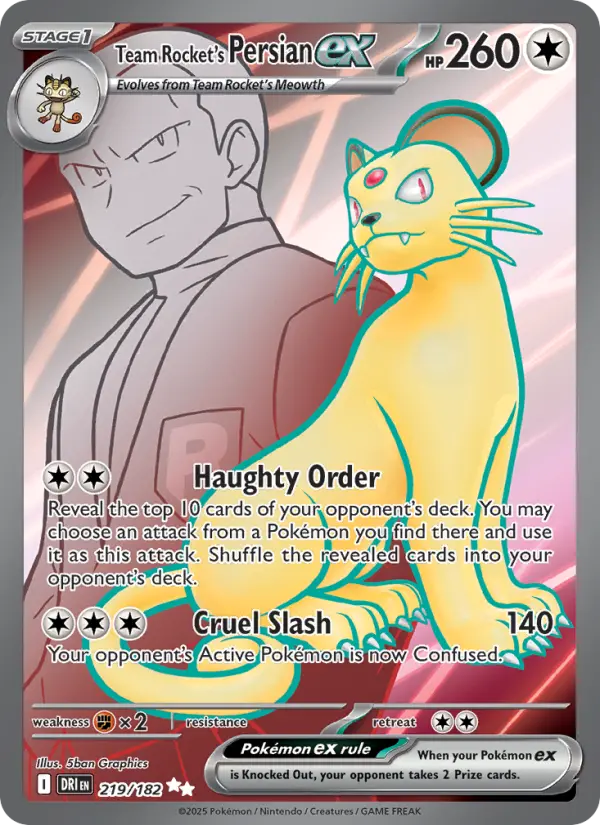 Team Rocket's Persian ex #219