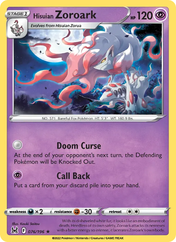 Hisuian Zoroark #076