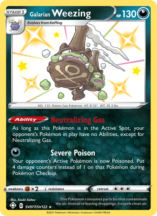 Galarian Weezing #77