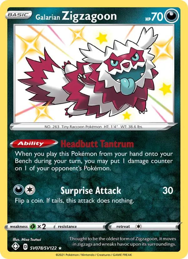 Galarian Zigzagoon #78