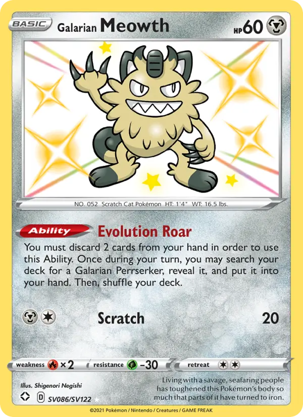 Galarian Meowth #86
