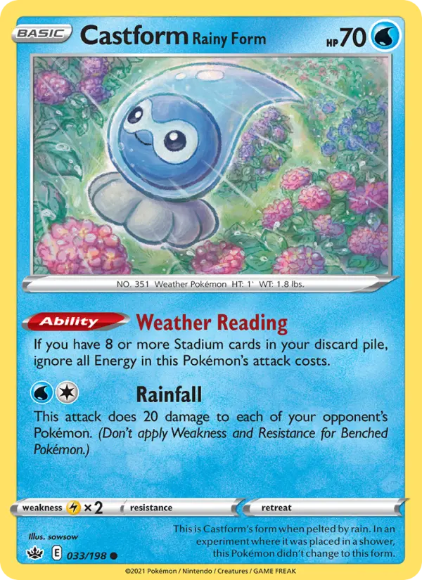 Castform Rainy Form #033