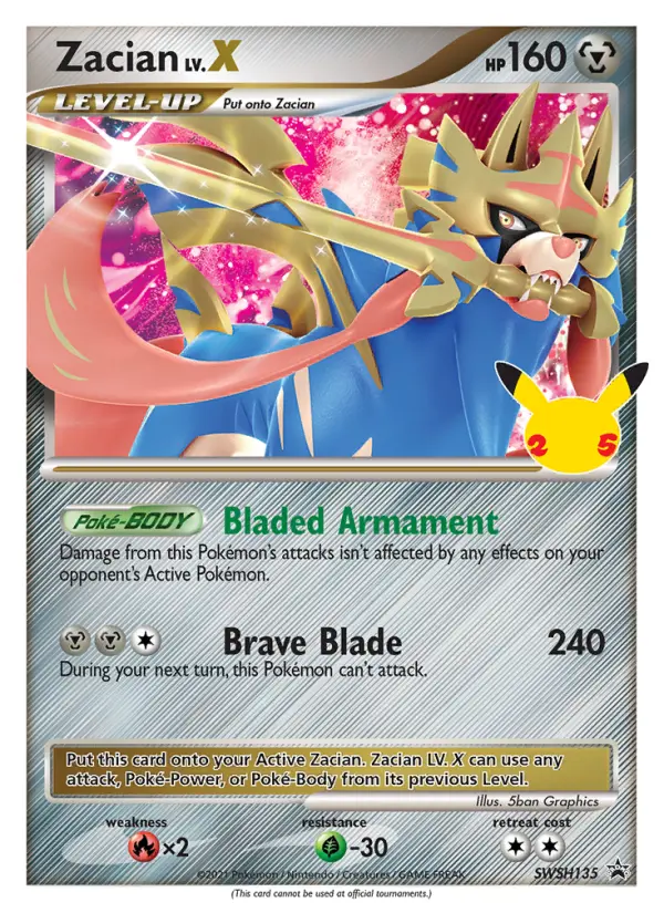 Zacian LV.X #135