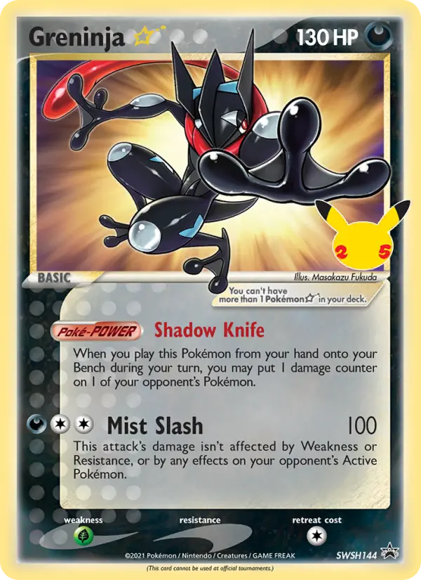 Greninja Gold Star #144