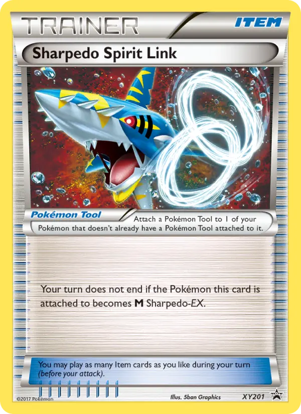 Sharpedo Spirit Link #201 — XY Black Star Promos (Reverse Holo)