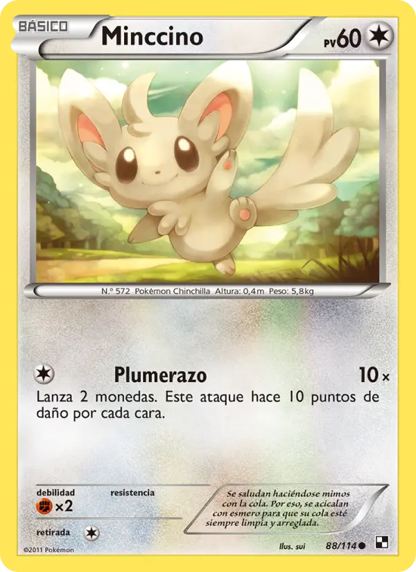 Minccino #88 — Negro y Blanco