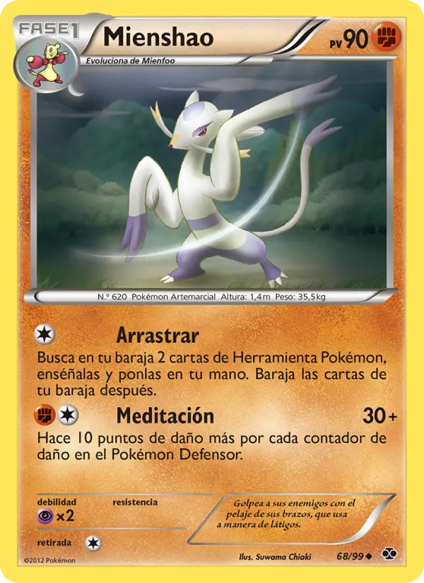 Mienshao #68 — Próximos Destinos (Reverse Holo)