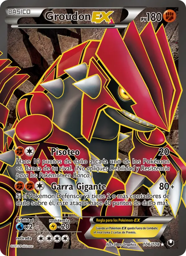 Groudon EX #106