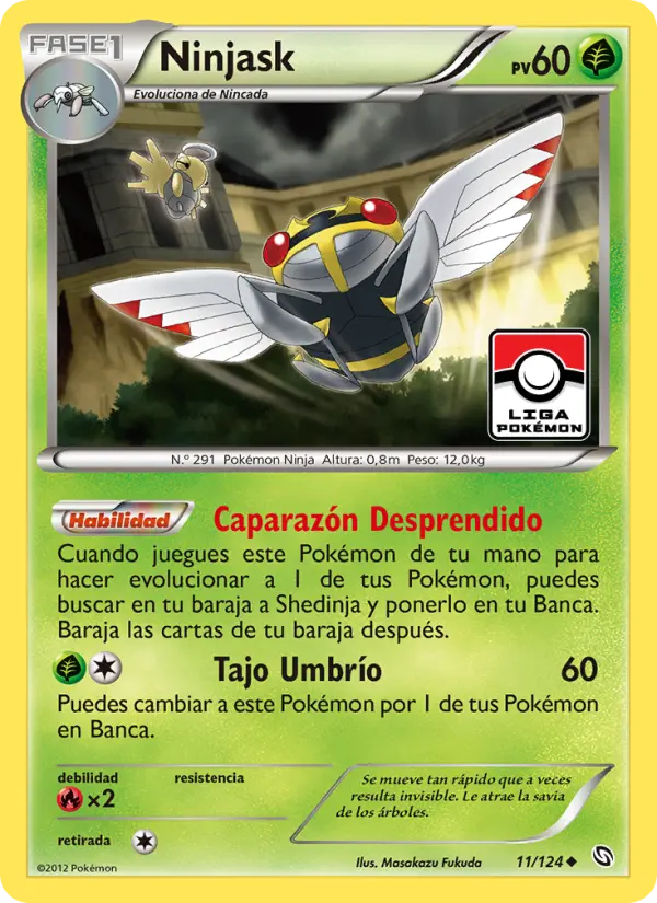 Ninjask #11 — Dragones Majestuosos (Reverse Holo)