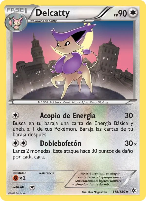 Delcatty #114 — Fronteras Cruzadas (Reverse Holo)