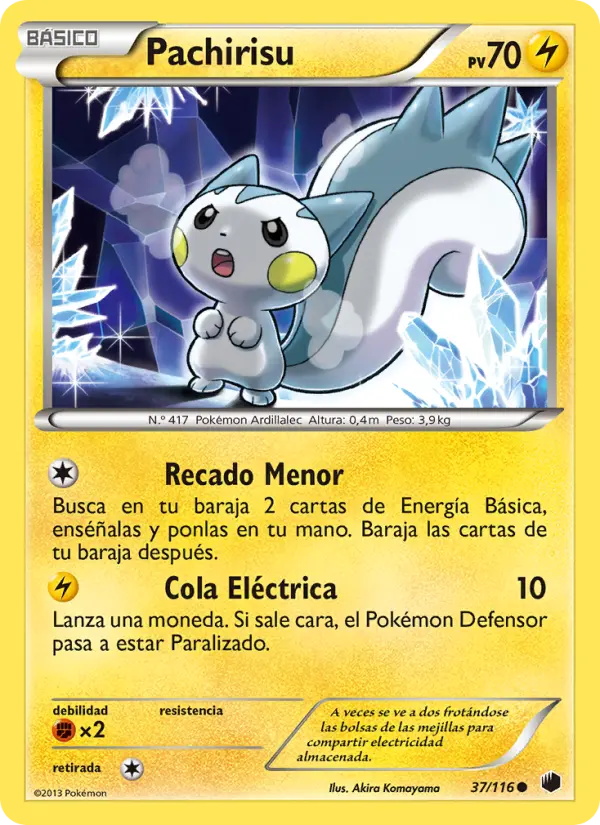 Pachirisu #37 — Glaciación Plasma (Reverse Holo)