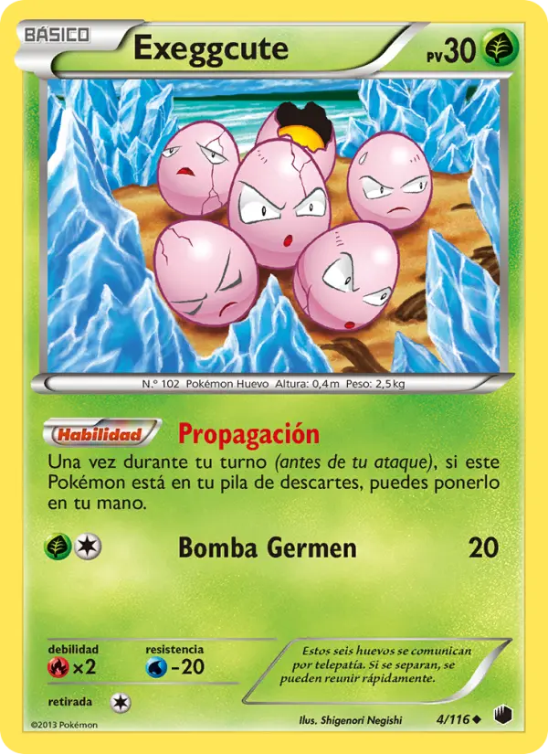 Exeggcute #4 — Glaciación Plasma (Reverse Holo)