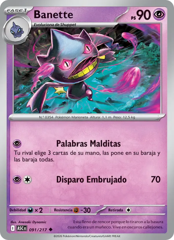 Banette #091 — Héroes Ascendentes