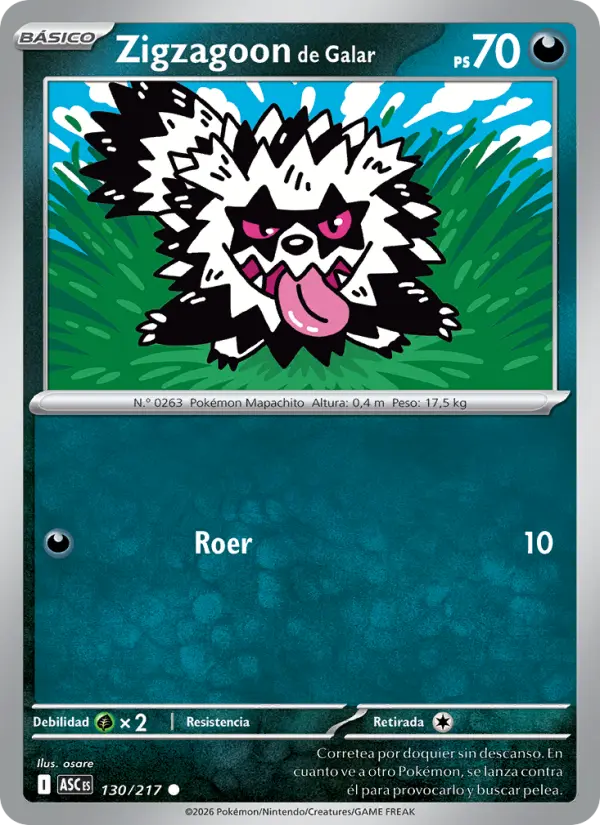 Zigzagoon de Galar #130