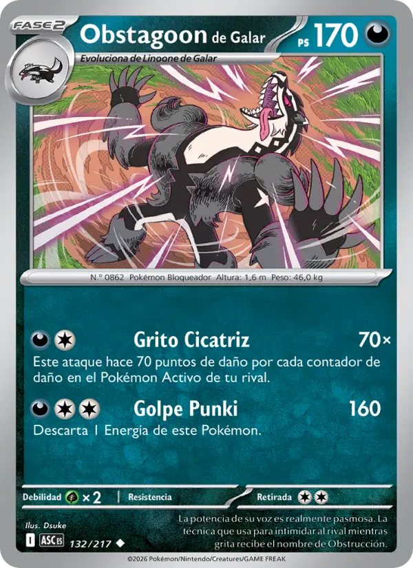 Obstagoon de Galar #132