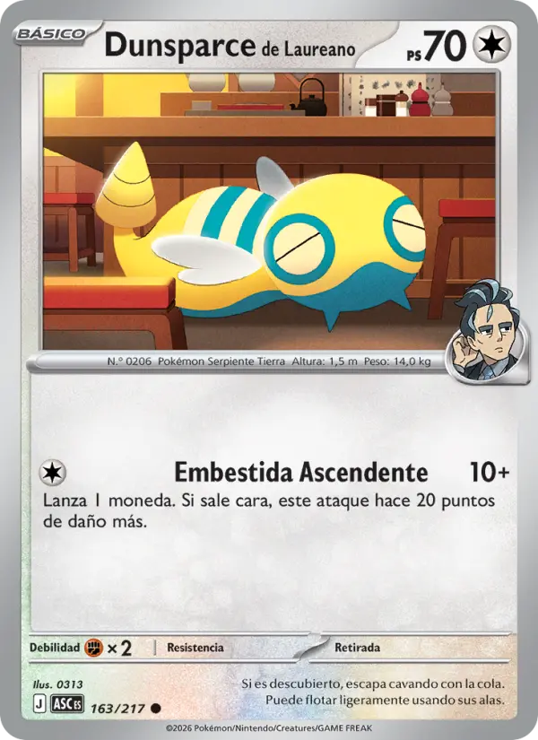Dunsparce de Laureano #163 — Héroes Ascendentes