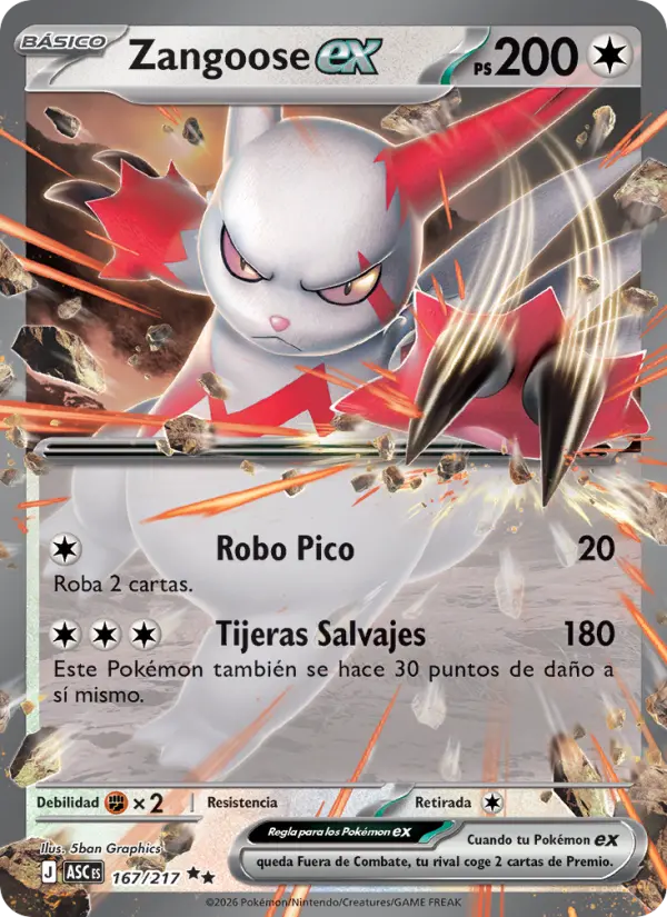 Zangoose ex #167