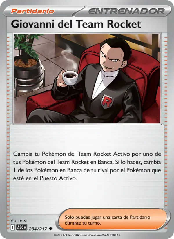 Team Rocket's Giovanni #204