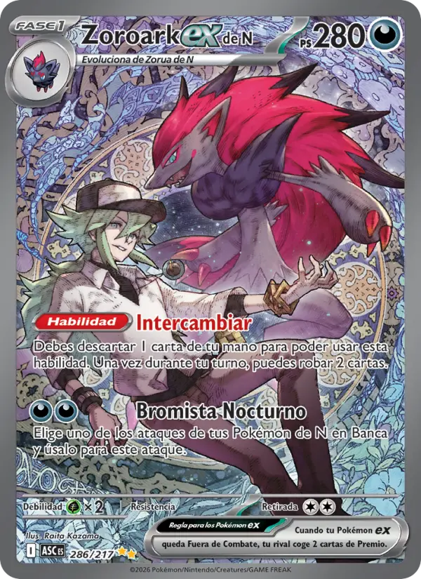Zoroark ex de N #286 — Héroes Ascendentes
