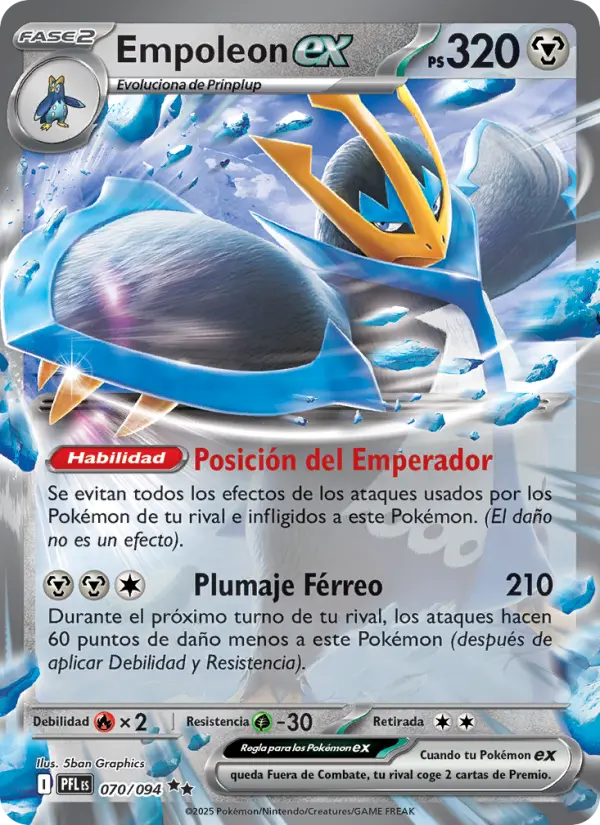 Empoleon ex #070 — Fuegos Fantasmales