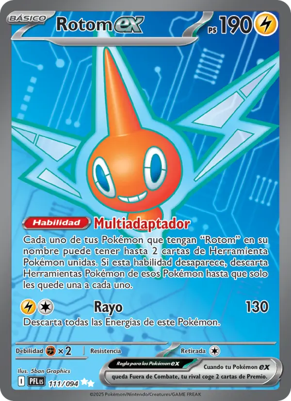 Rotom ex #111 — Fuegos Fantasmales