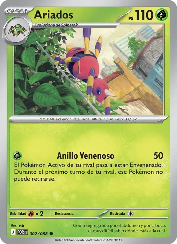 Ariados #002 — Equilibrio Perfecto (Reverse Holo)