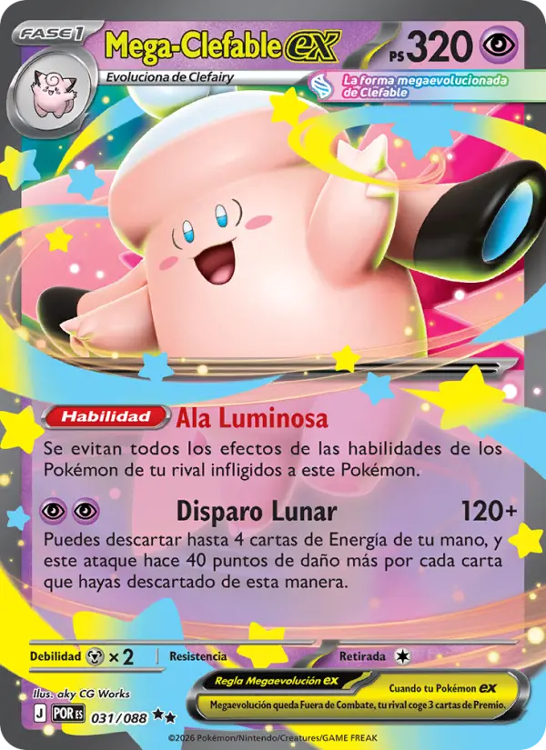 Mega Clefable ex #031