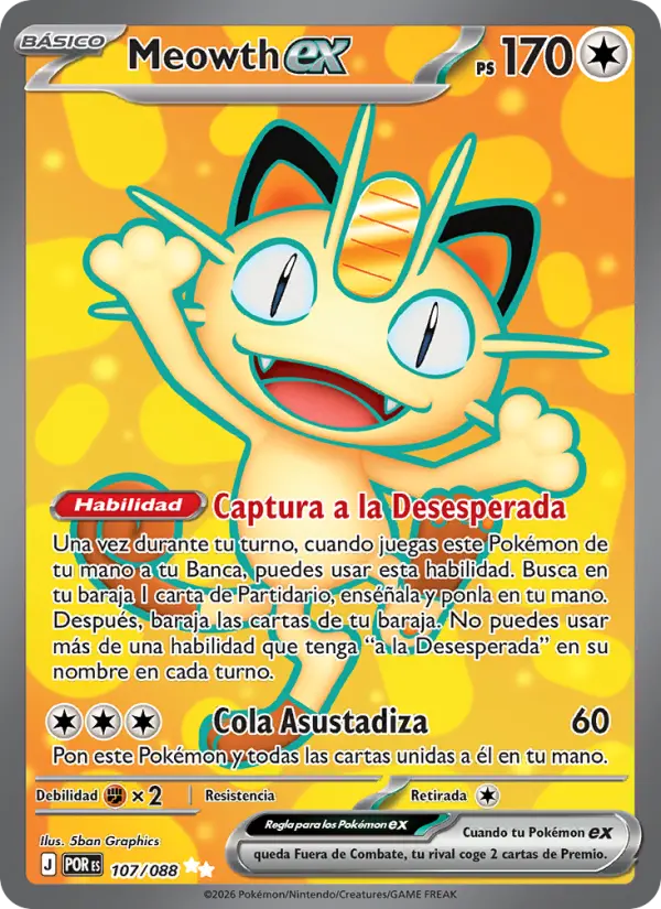 Meowth ex #107