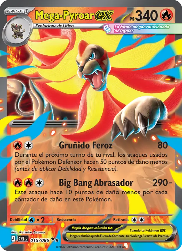 Mega-Pyroar ex #015