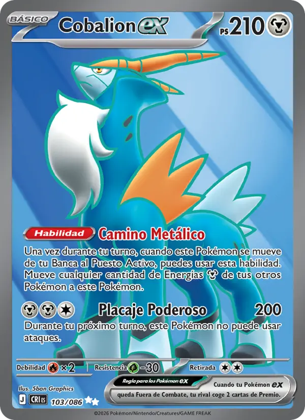 Cobalion ex #103 — Caos Creciente
