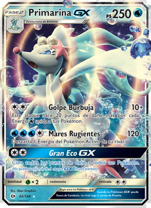 Primarina GX #42 — Sol y Luna