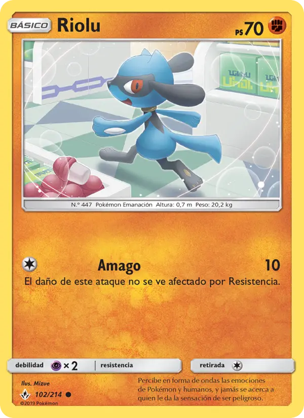 Riolu #102 — Vínculos Indestructibles (Reverse Holo)