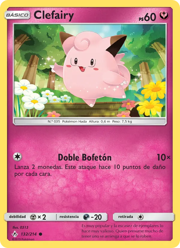 Clefairy #132 — Vínculos Indestructibles (Reverse Holo)