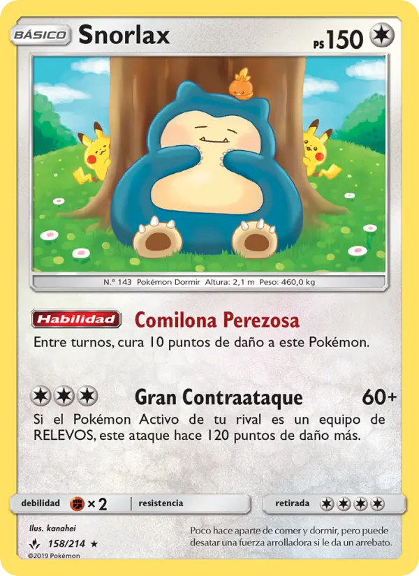 Snorlax #158 — Vínculos Indestructibles