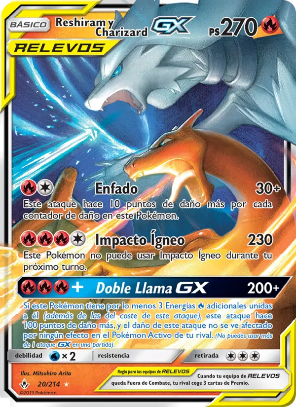 Reshiram y Charizard GX #20