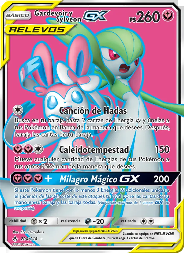 Gardevoir y Sylveon GX #204