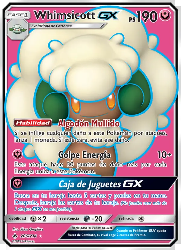 Whimsicott GX #206 — Vínculos Indestructibles